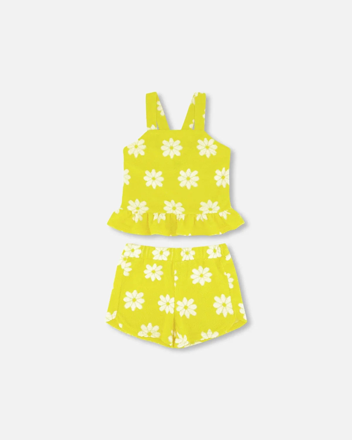 Girls Yellow Terrycloth Set