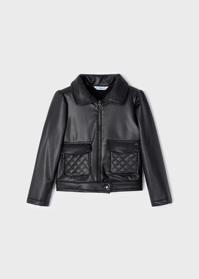Black Faux Leather Jacket