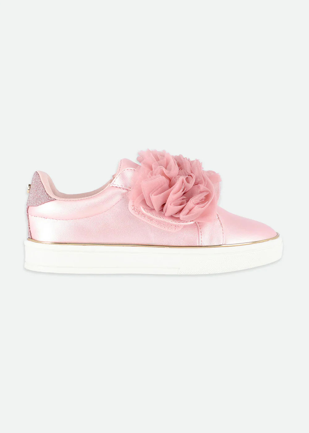Girls Pink Ruffle Shoes