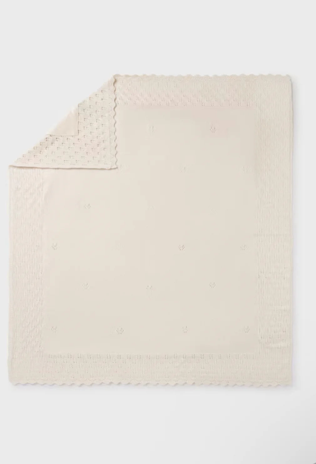 Off White Knit Blanket