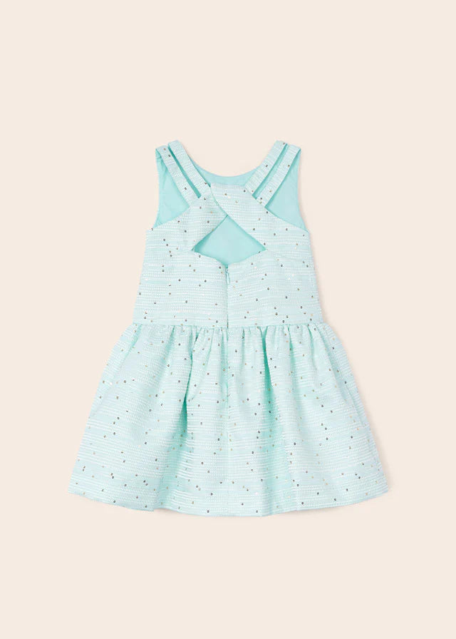 Blue & White Sequin Dress