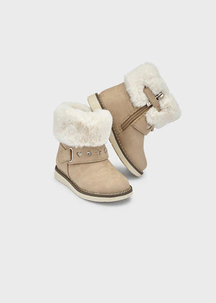 Beige Ankle Boots