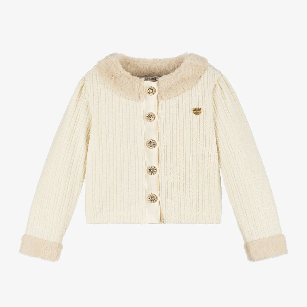 Girls Ribbed Cardigan