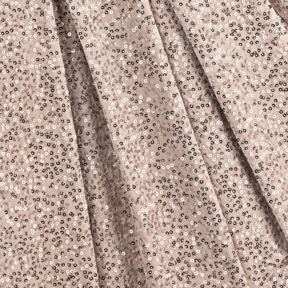 Girls Sequin Velour Dress