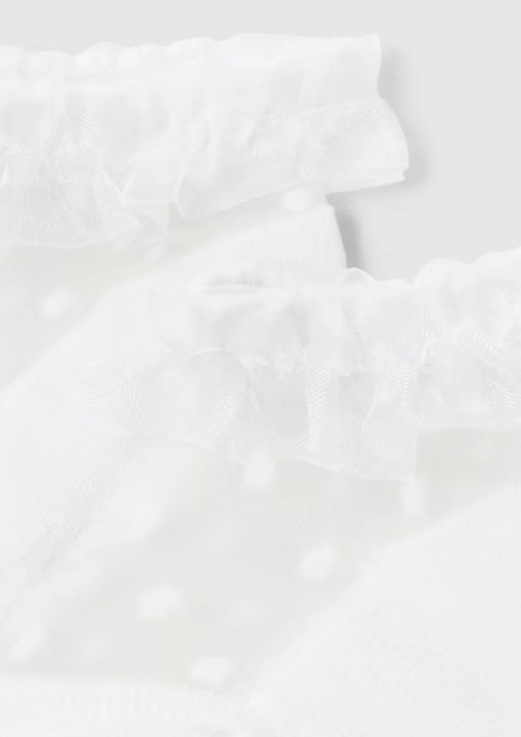 Baby Girls White Tulle Socks