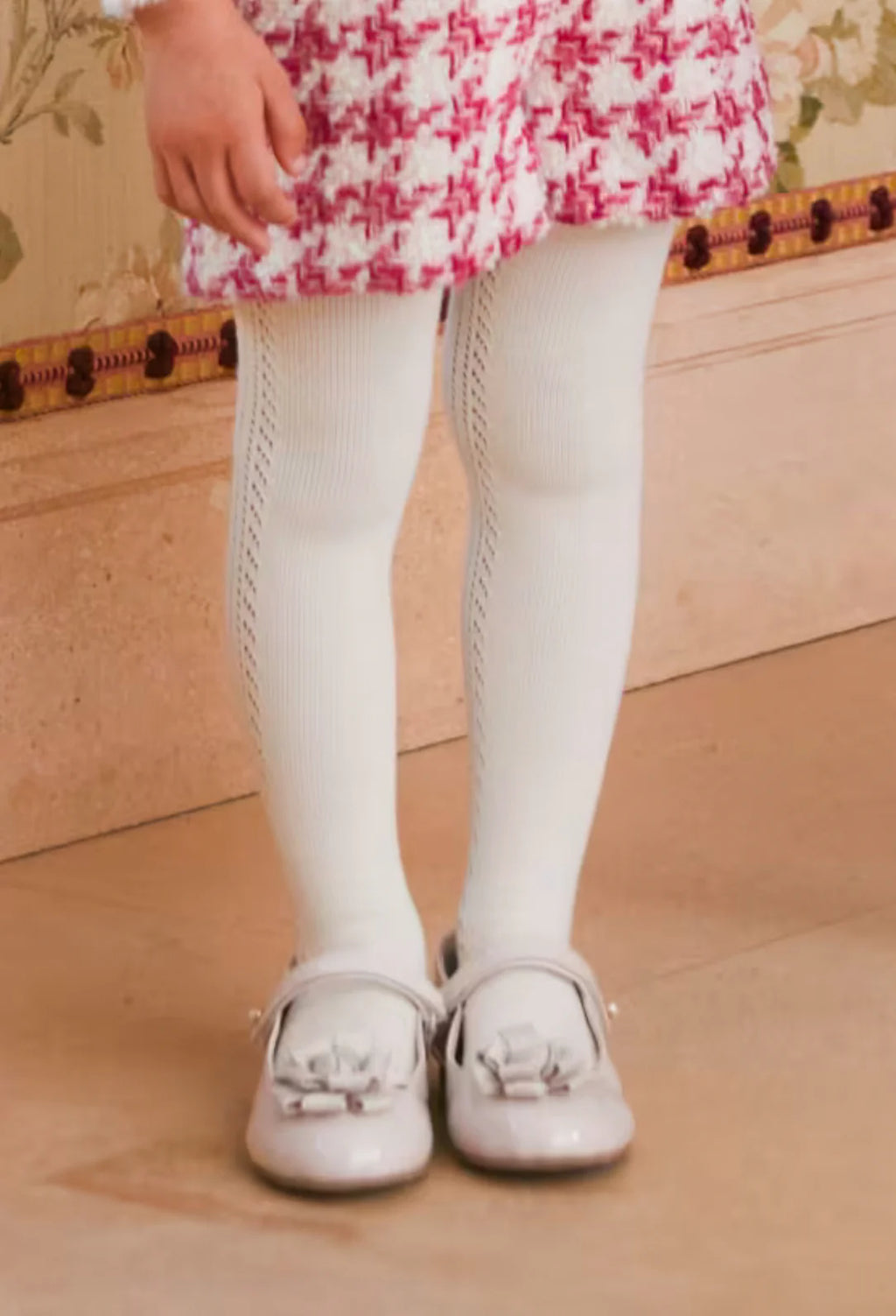 Girls Off White Tights