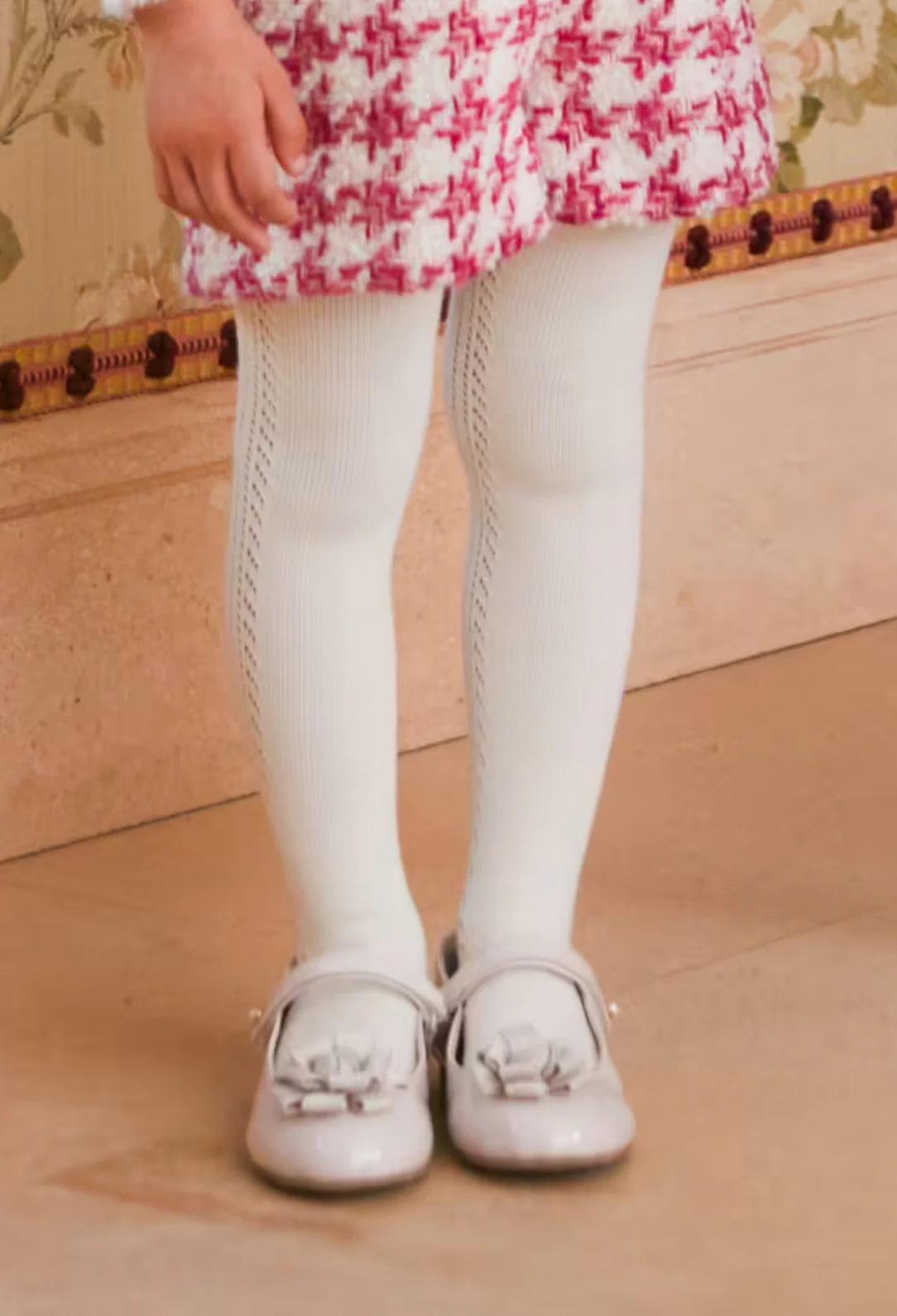 Girls Off White Tights