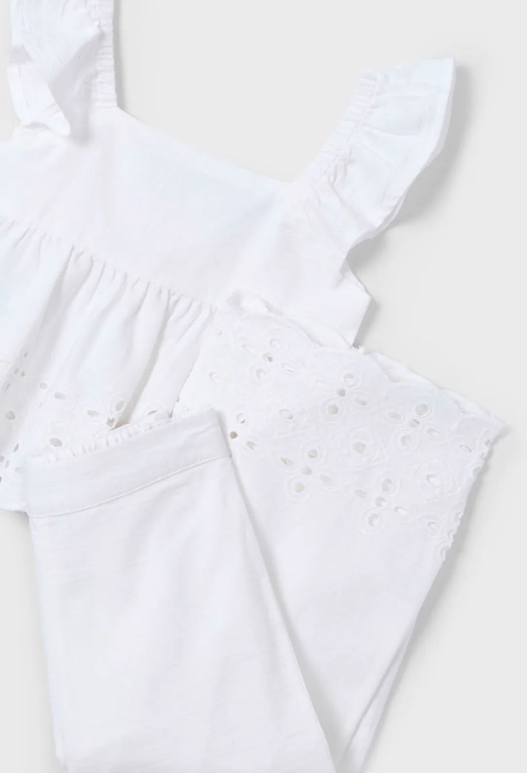 Girls Cotton Eyelet Set