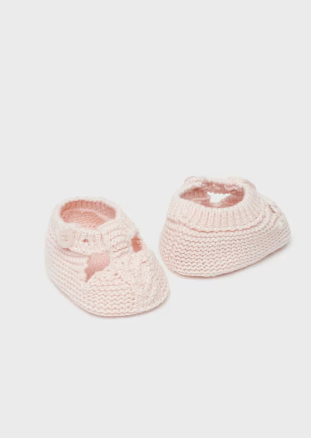 Newborn Pink Knit Booties