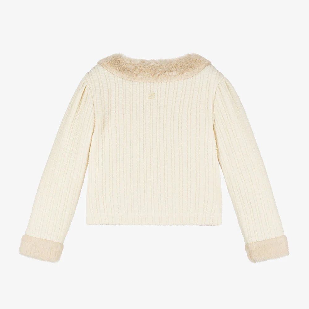 Girls Ribbed Cardigan