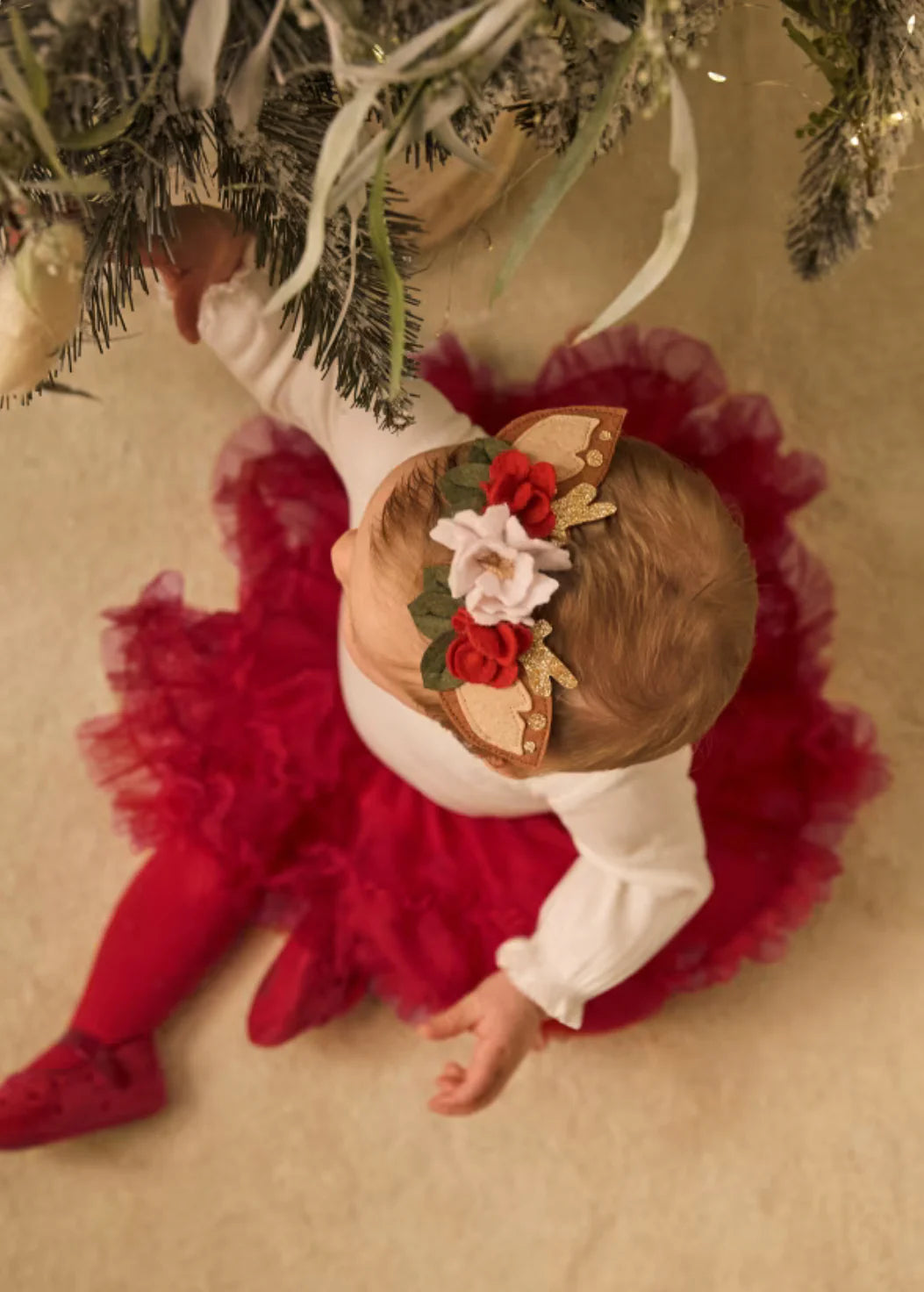 Baby Girls Red Tutu Set