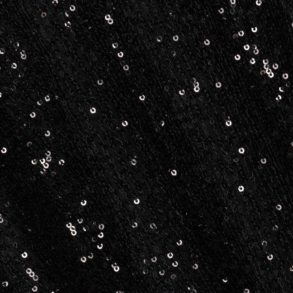 Girls Black Sequin Dress