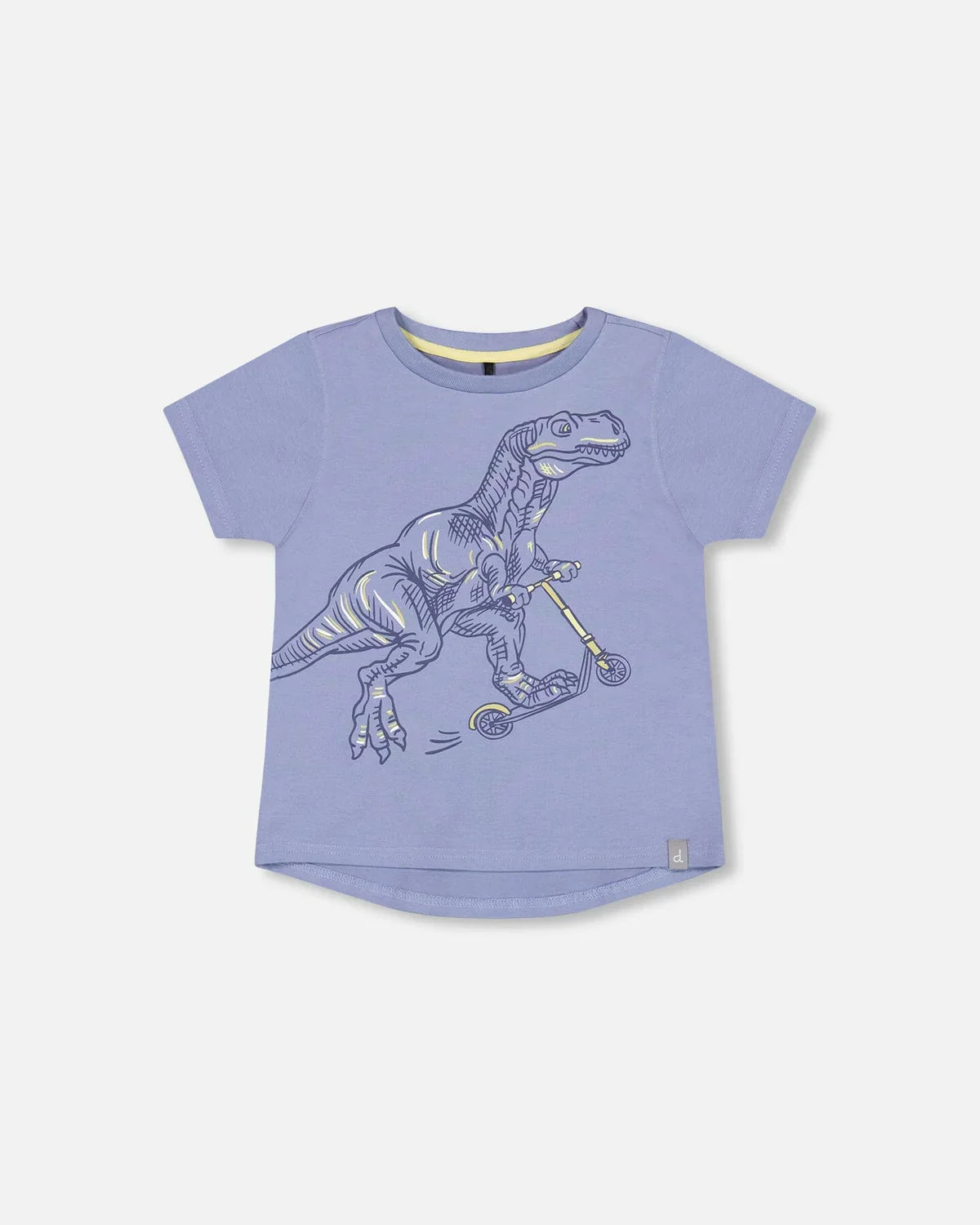 Boys Blue Dinosaur Print Top