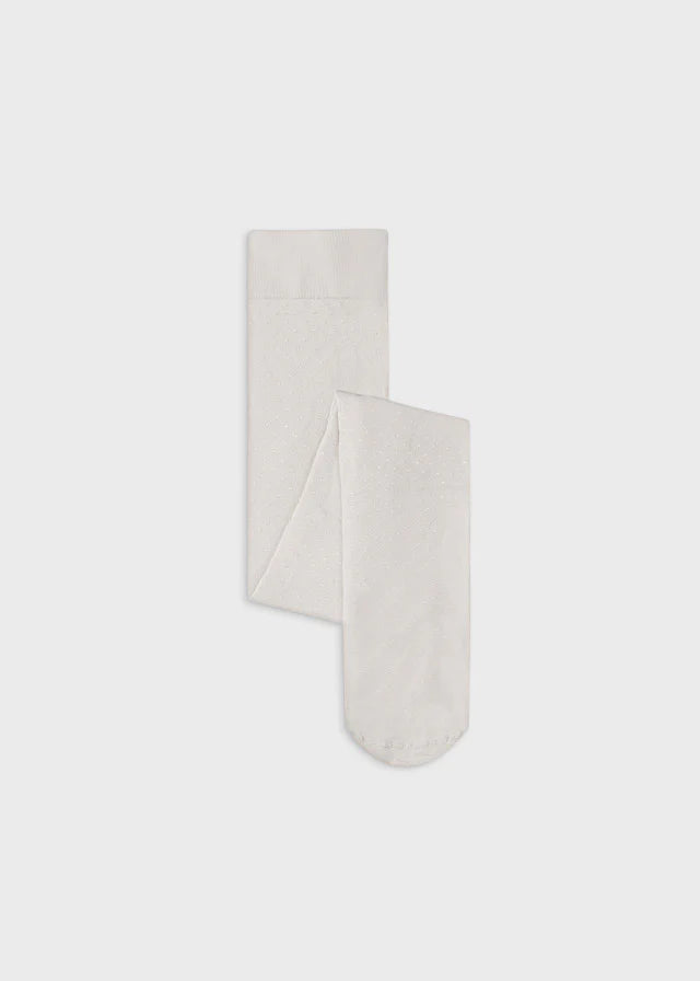 Ivory Polkadot Tights