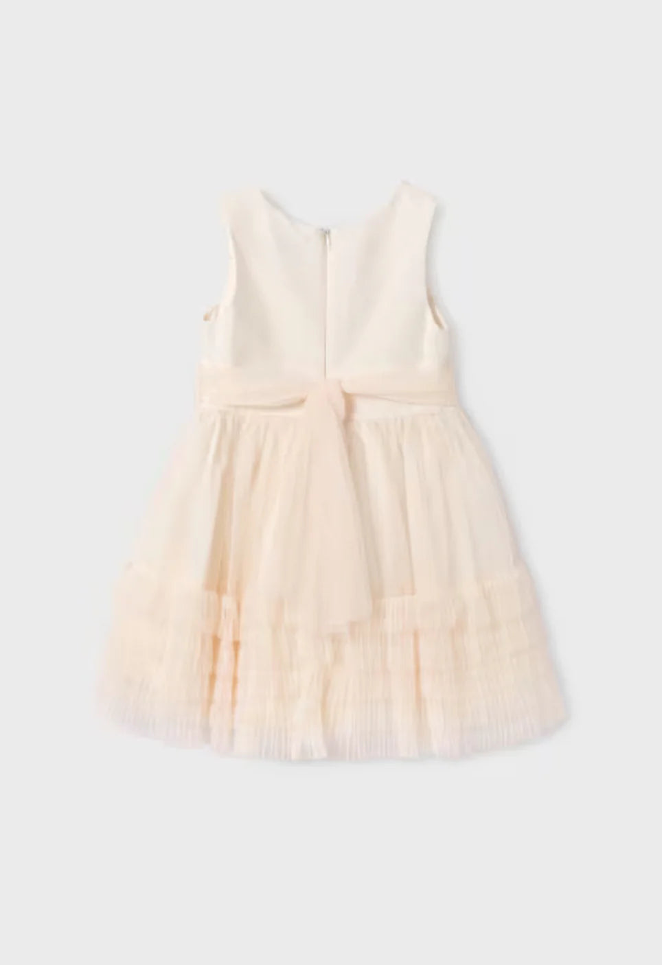 Girls Off White Tulle Dress
