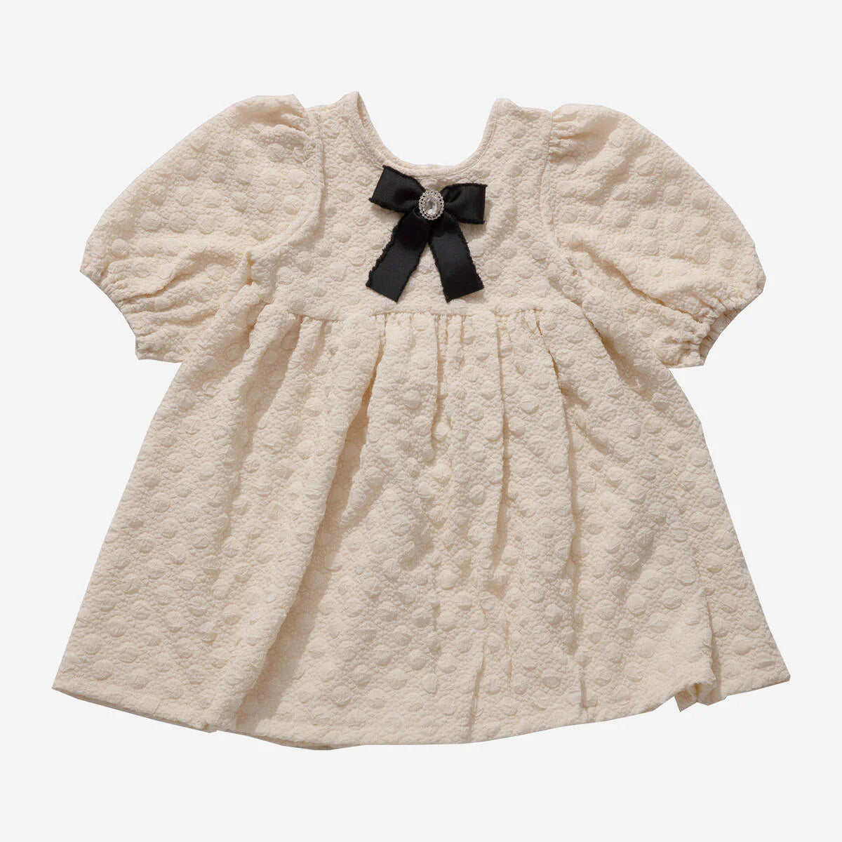 Off White Balloon Dress