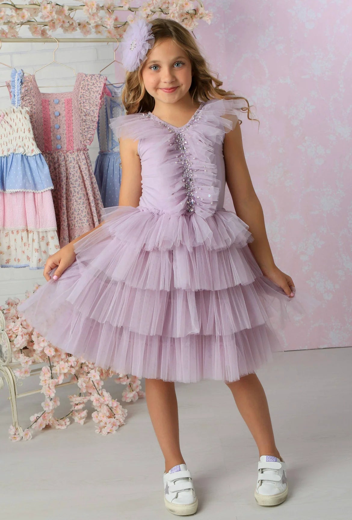 Purple Tulle Dress