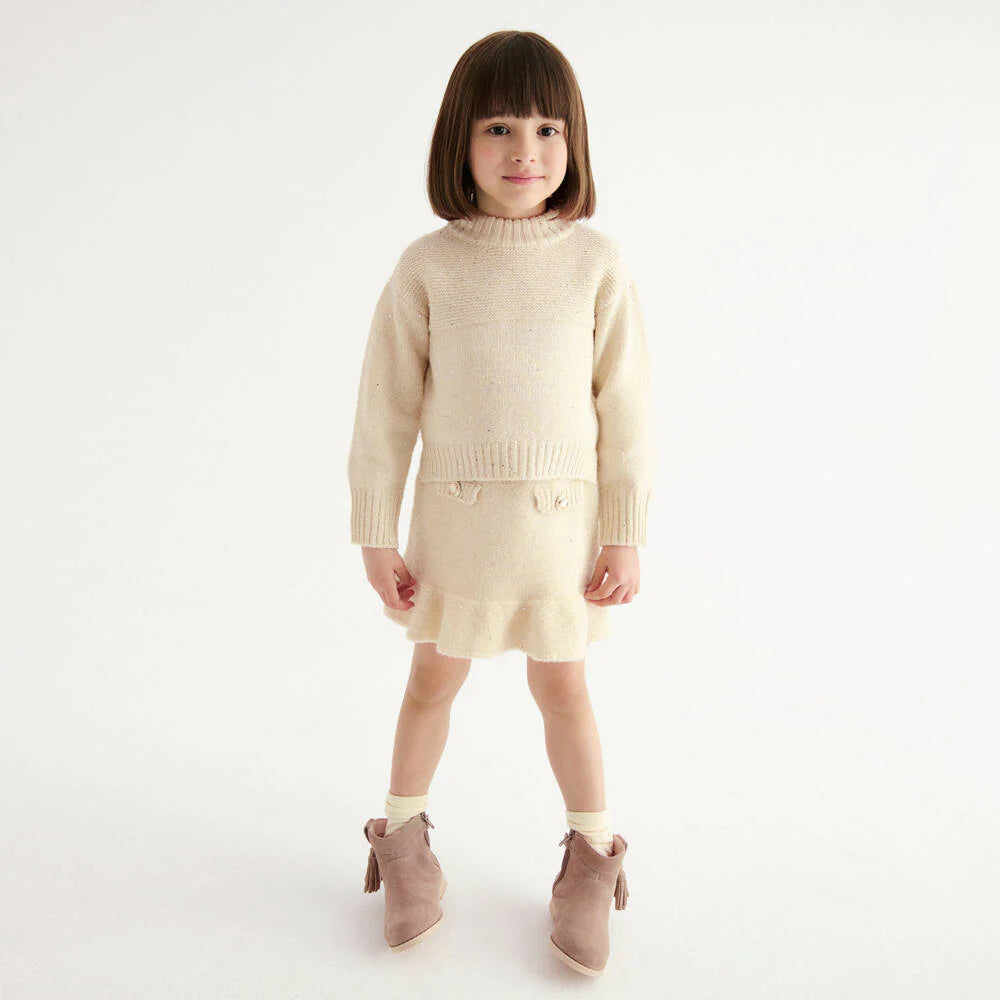 Girls Knit Skirt Set