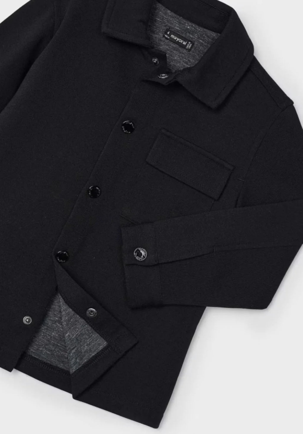 Boys Black Overshirt