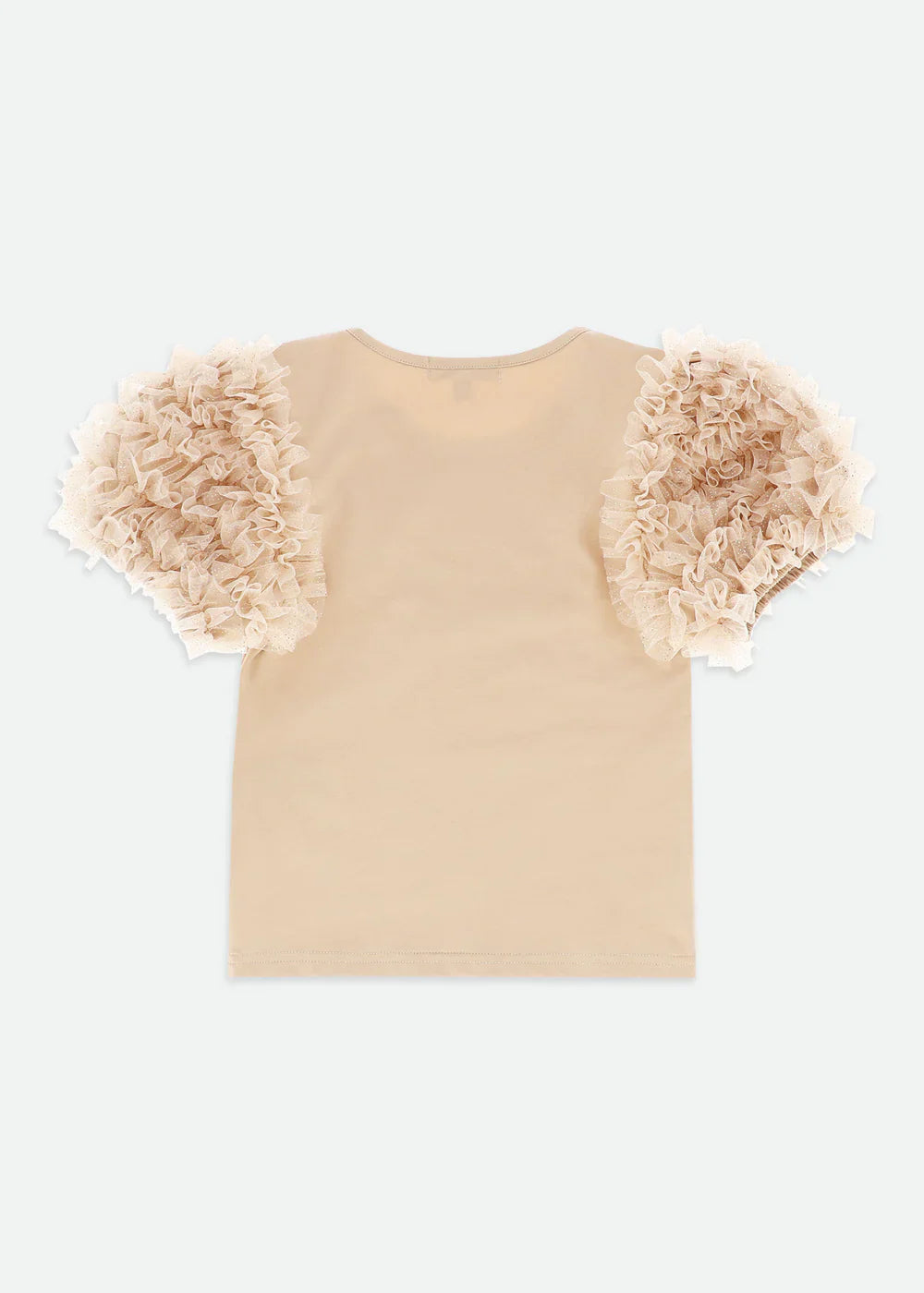 Girls Tulle Sleeves Top