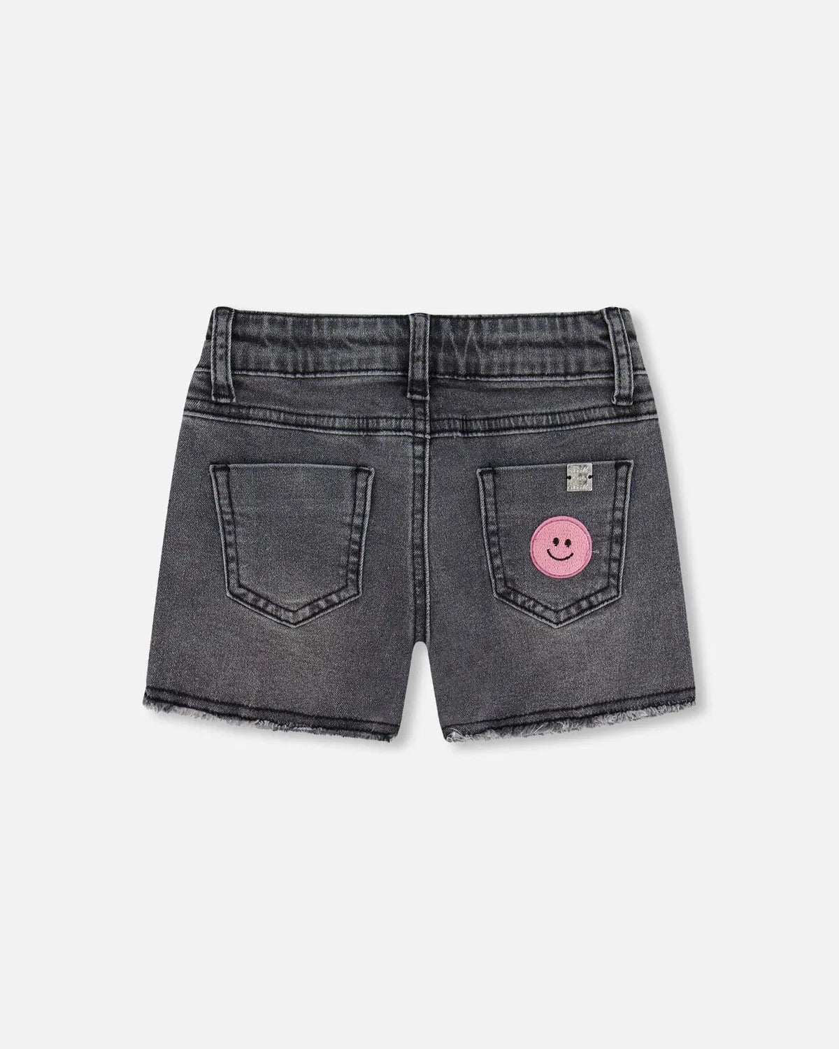 Girls Black Denim Shorts