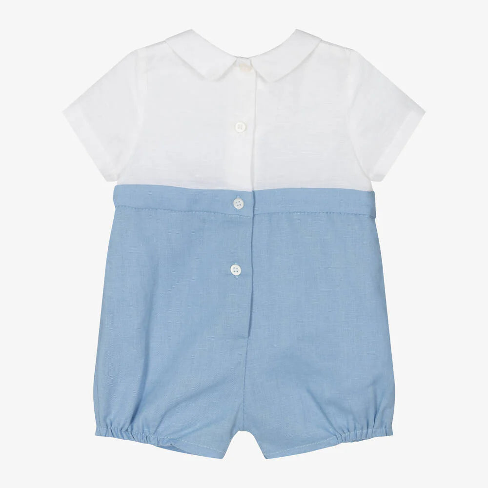Baby Boys Linen Onesie