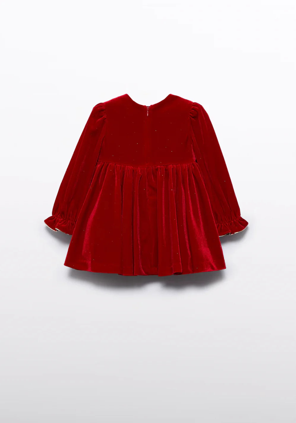 Baby Girls Red Velvet Dress