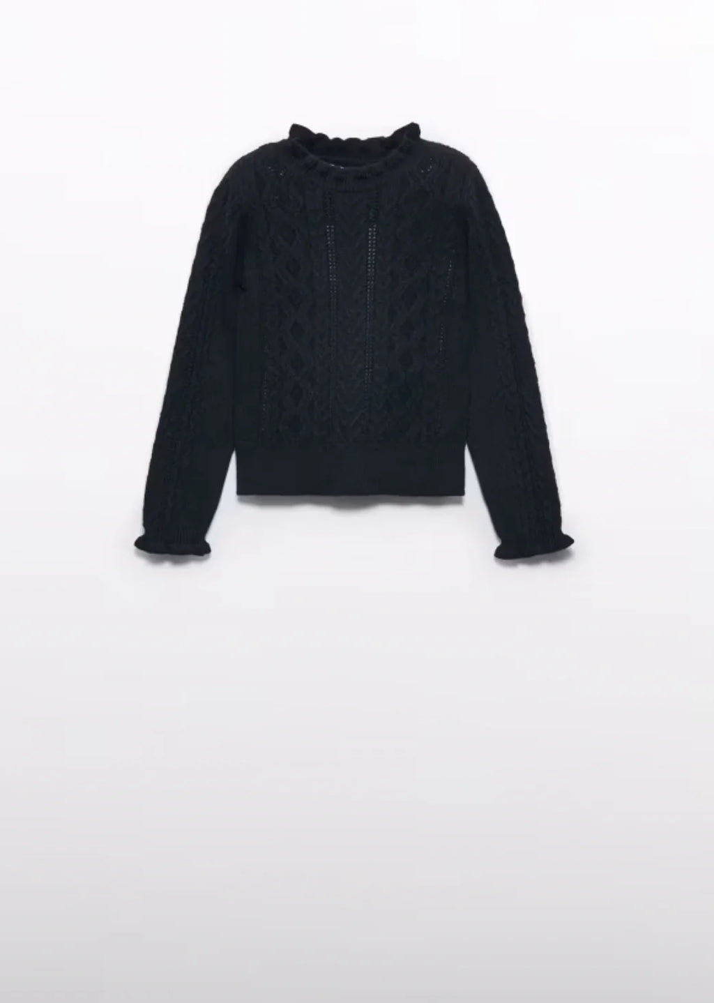 Girls Mock Neck Sweater