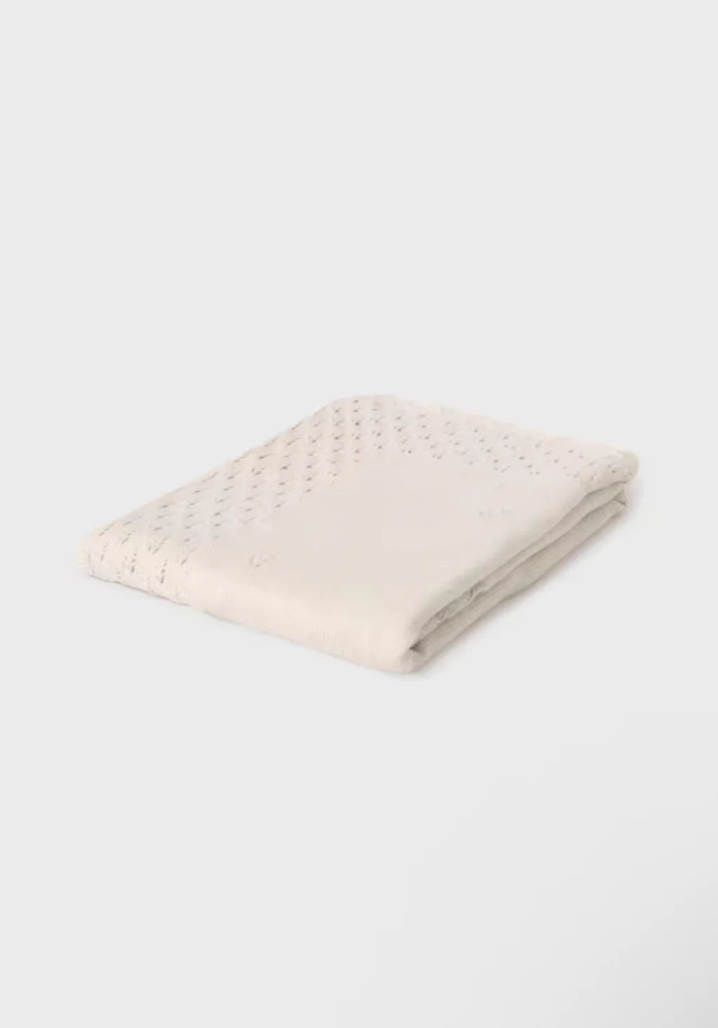 Off White Knit Blanket