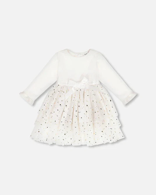 Baby Girls Off White Tulle Dress
