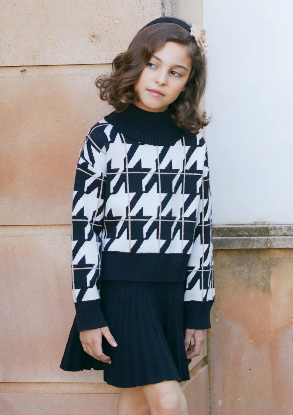 Girls Pleated Skirt Set