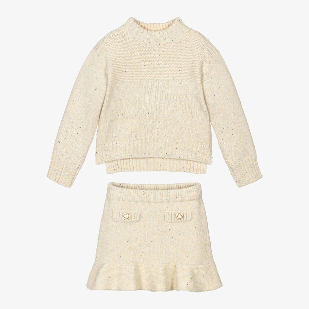 Girls Knit Skirt Set