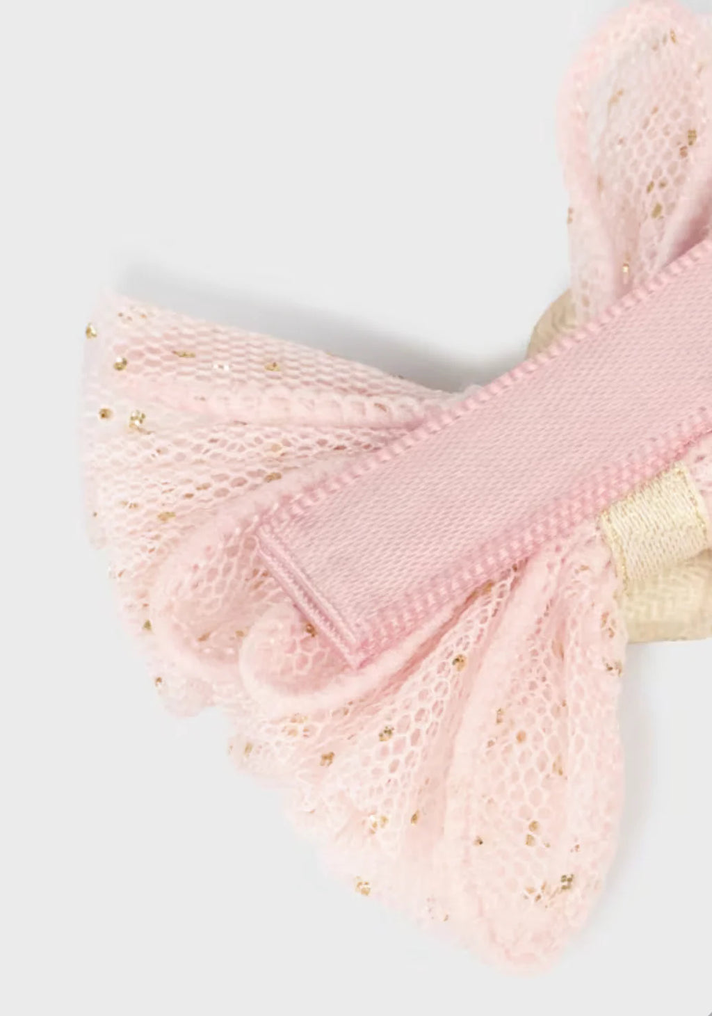 Pink Tulle Bow Hairclip