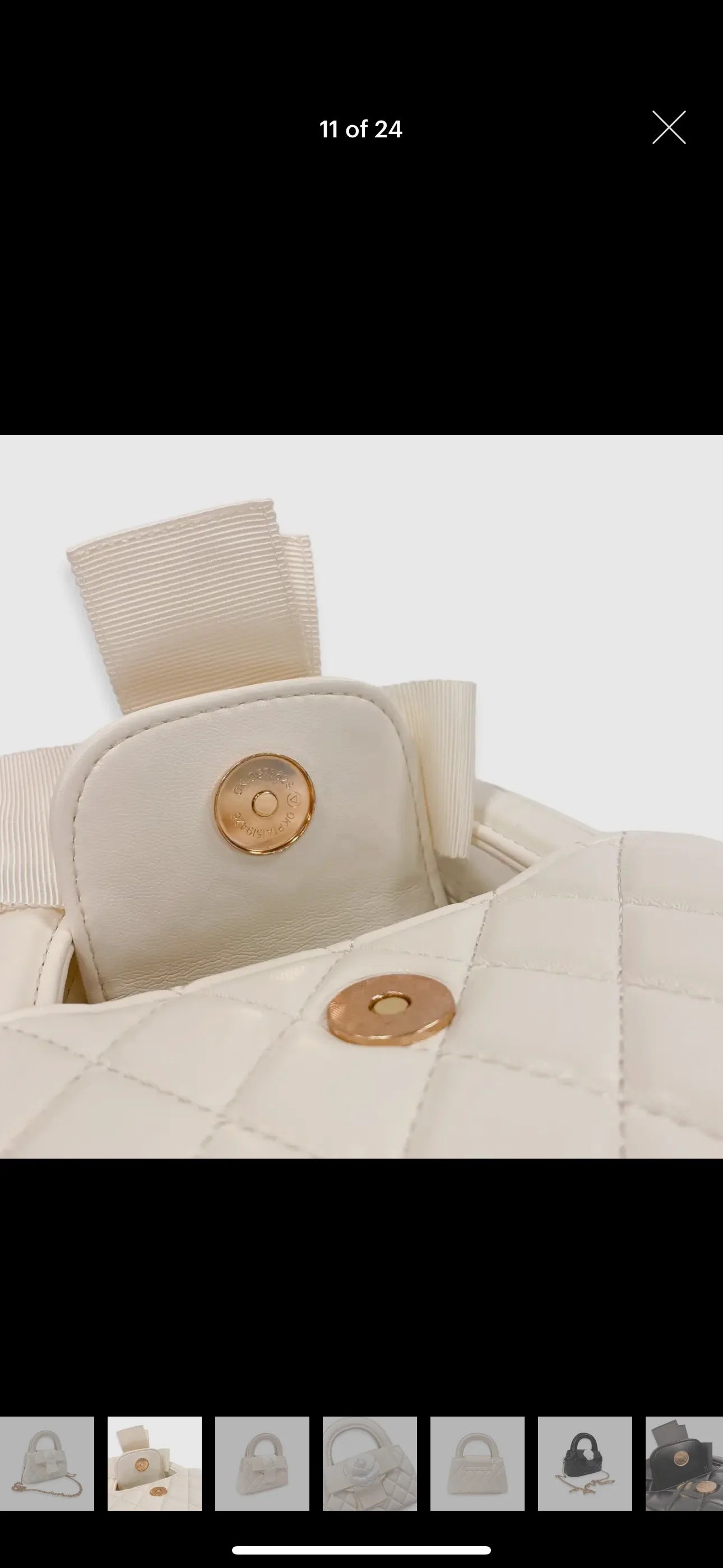 Girls Ivory Flower Purse