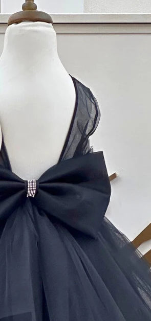 Girls Black Tulle Dress
