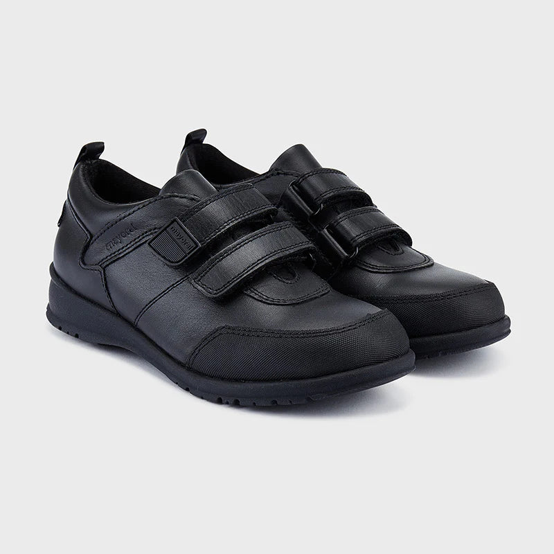 Boys Black Leather Shoes