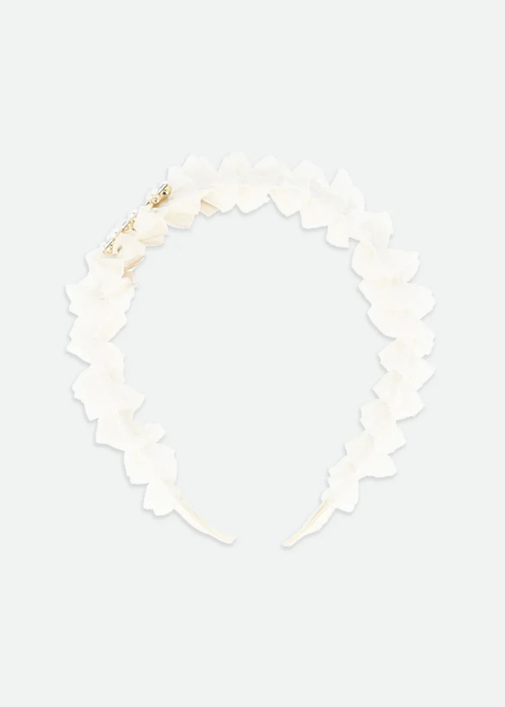 Off White Tulle Headband
