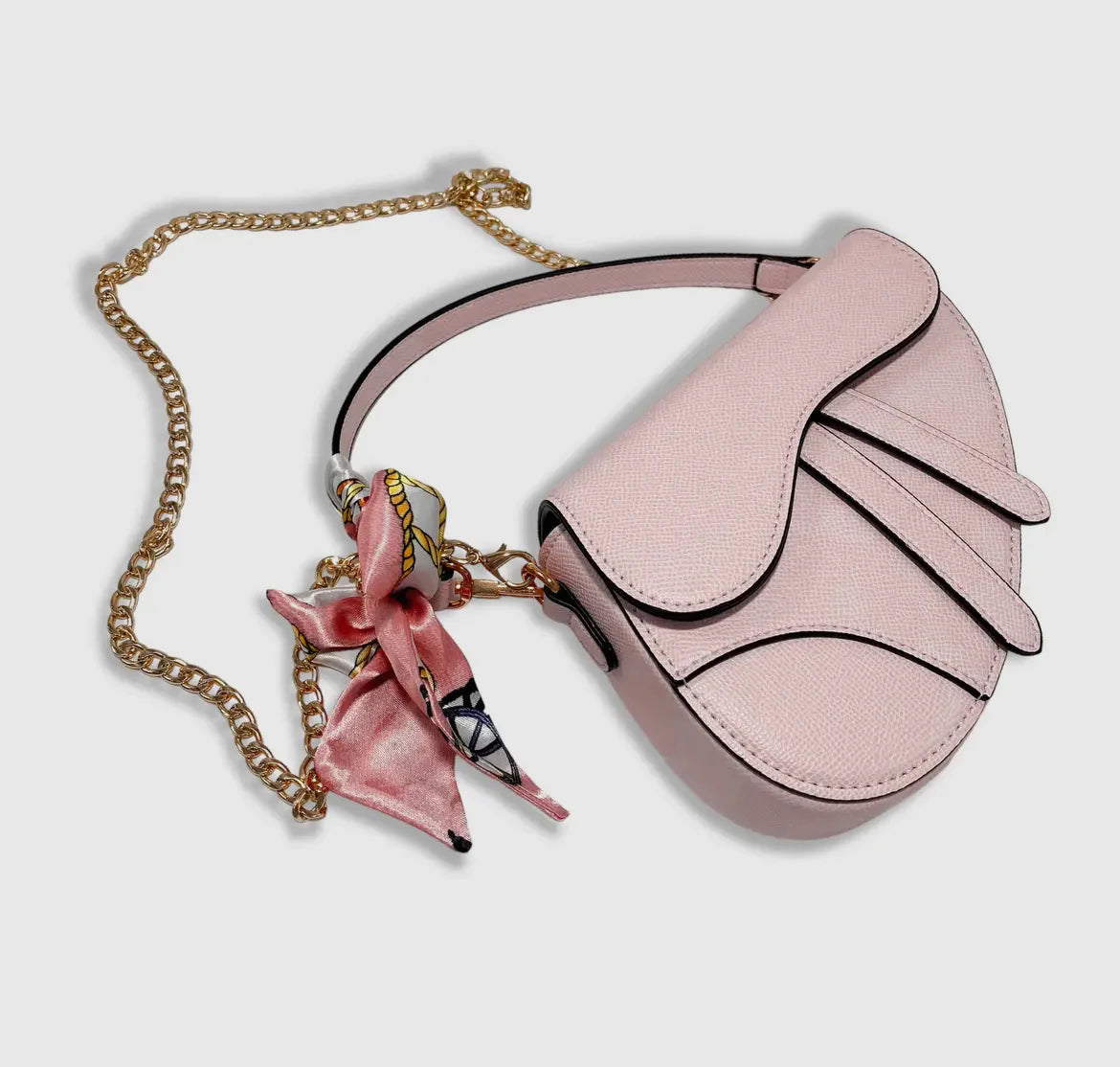 Girls Pink Saddle Purse