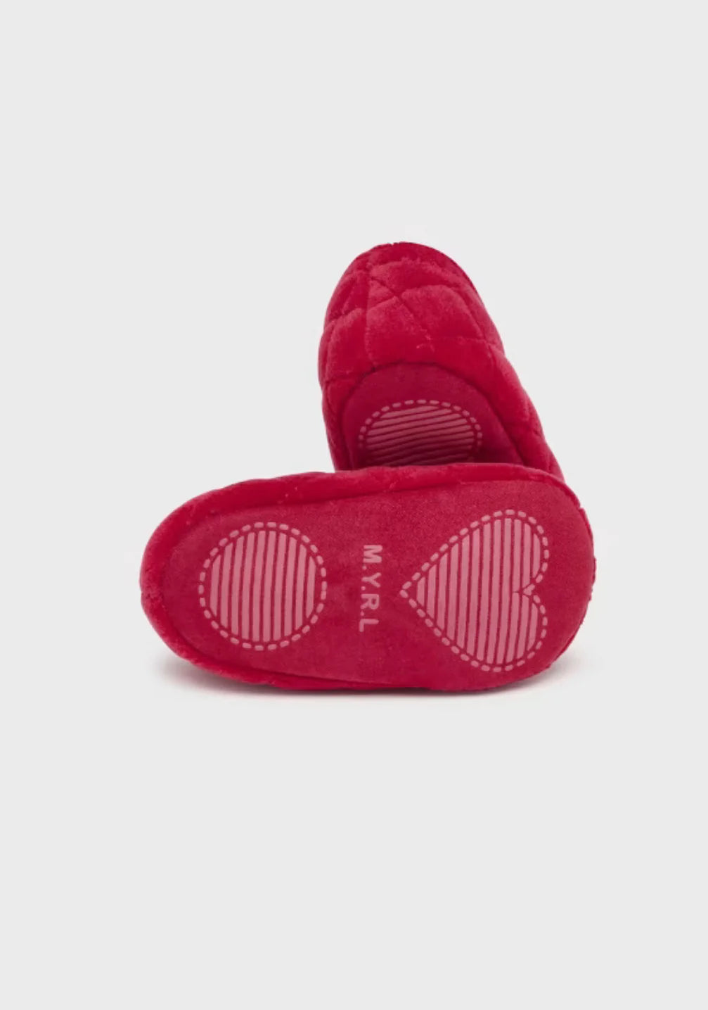 Baby Girls Red Velvet Shoes