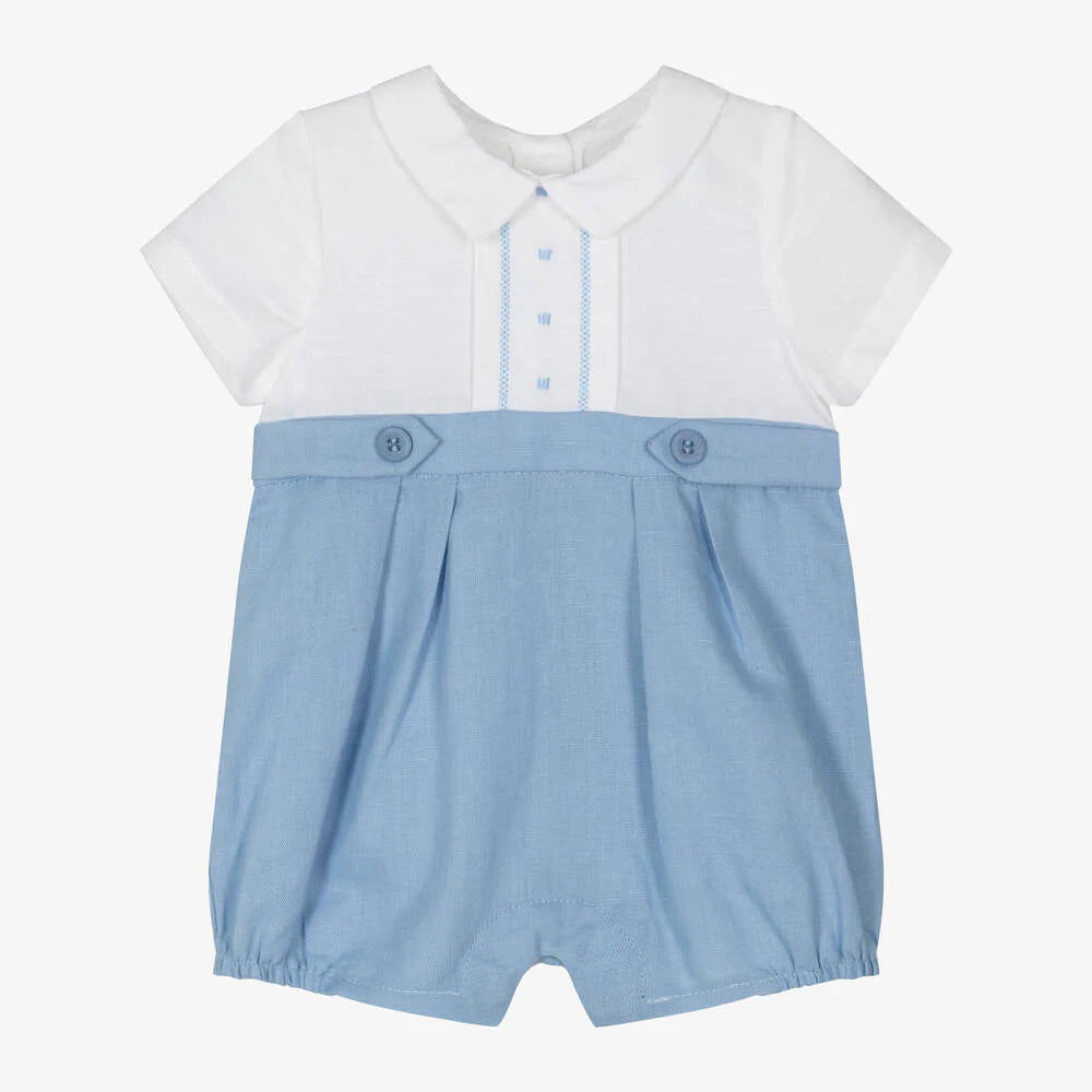 Baby Boys Linen Onesie