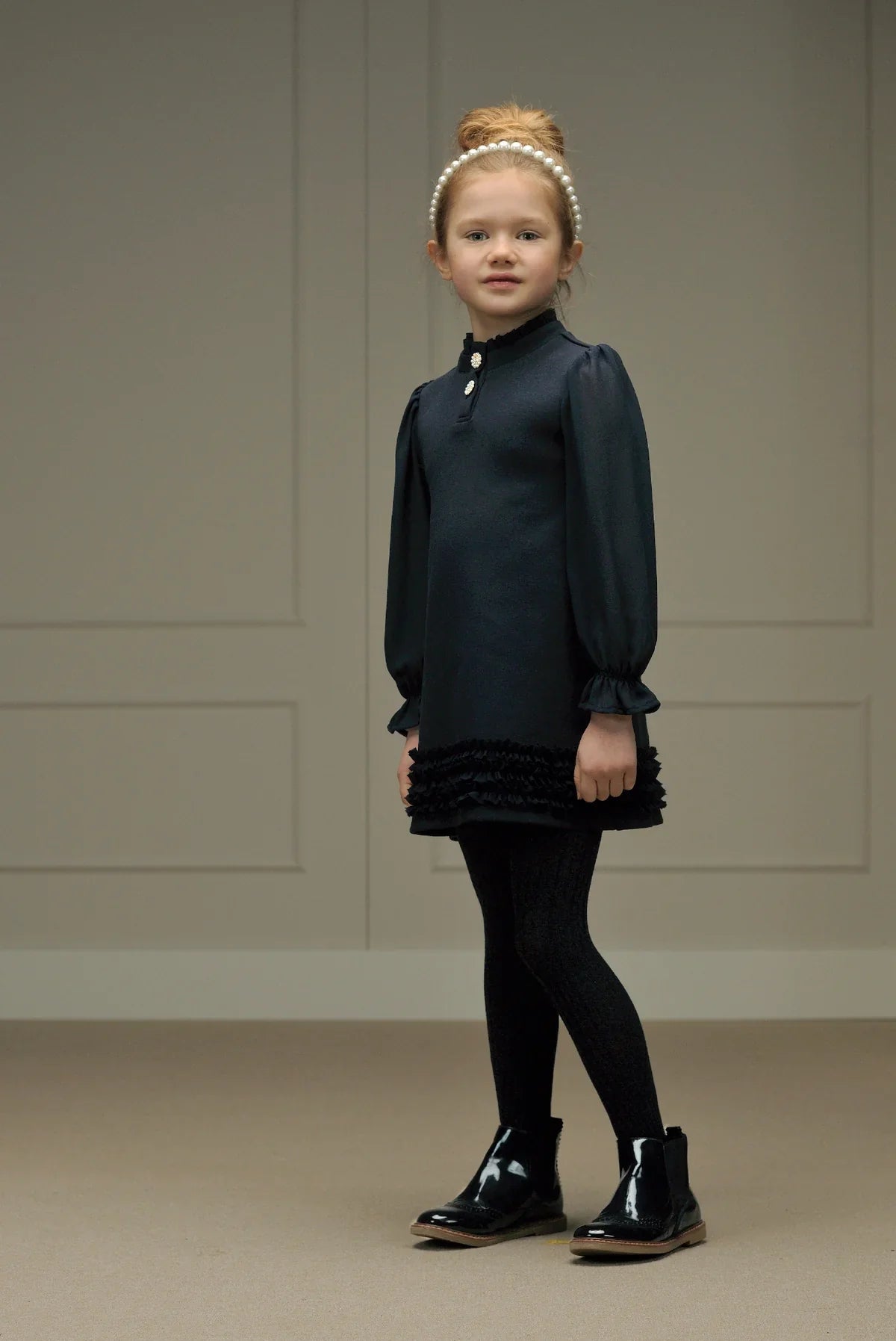 Girls Navy Blue Dress