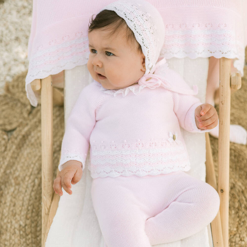 Baby Girls Cotton Knit Set