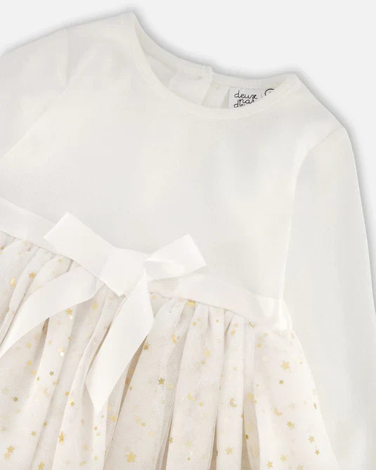 Baby Girls Off White Tulle Dress