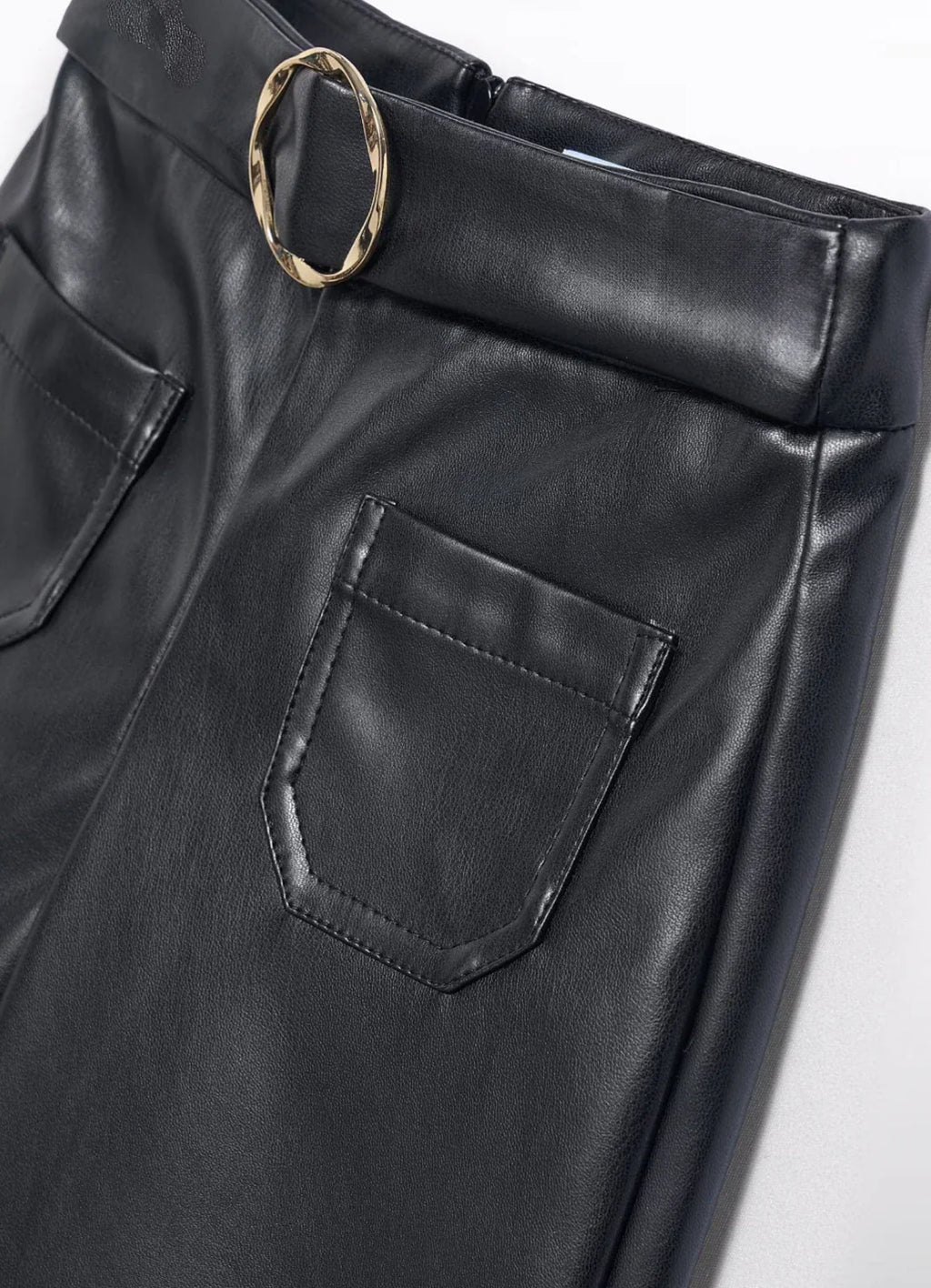 Girls Faux Leather Pants