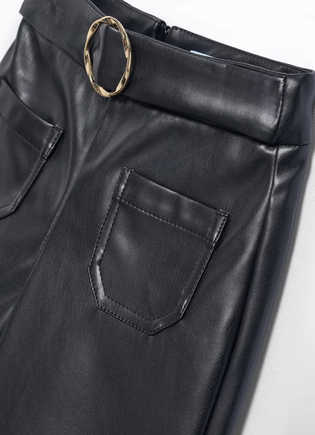 Girls Faux Leather Pants