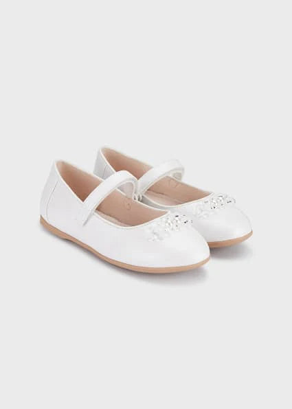 White Ballet Flats