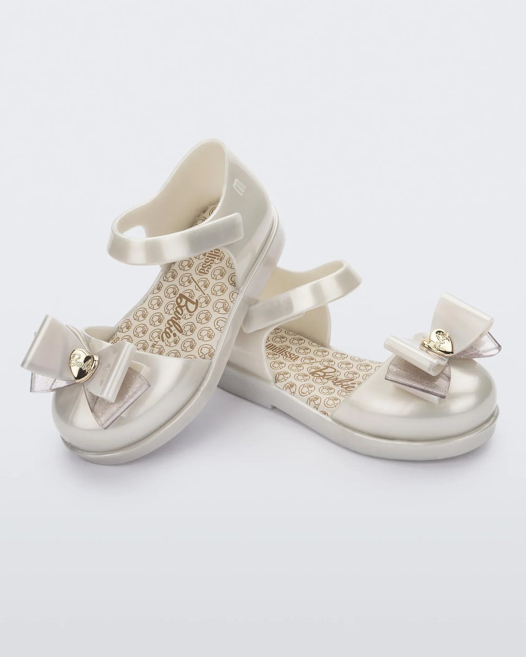 Mini Melissa Metallic Sandals- Barbie