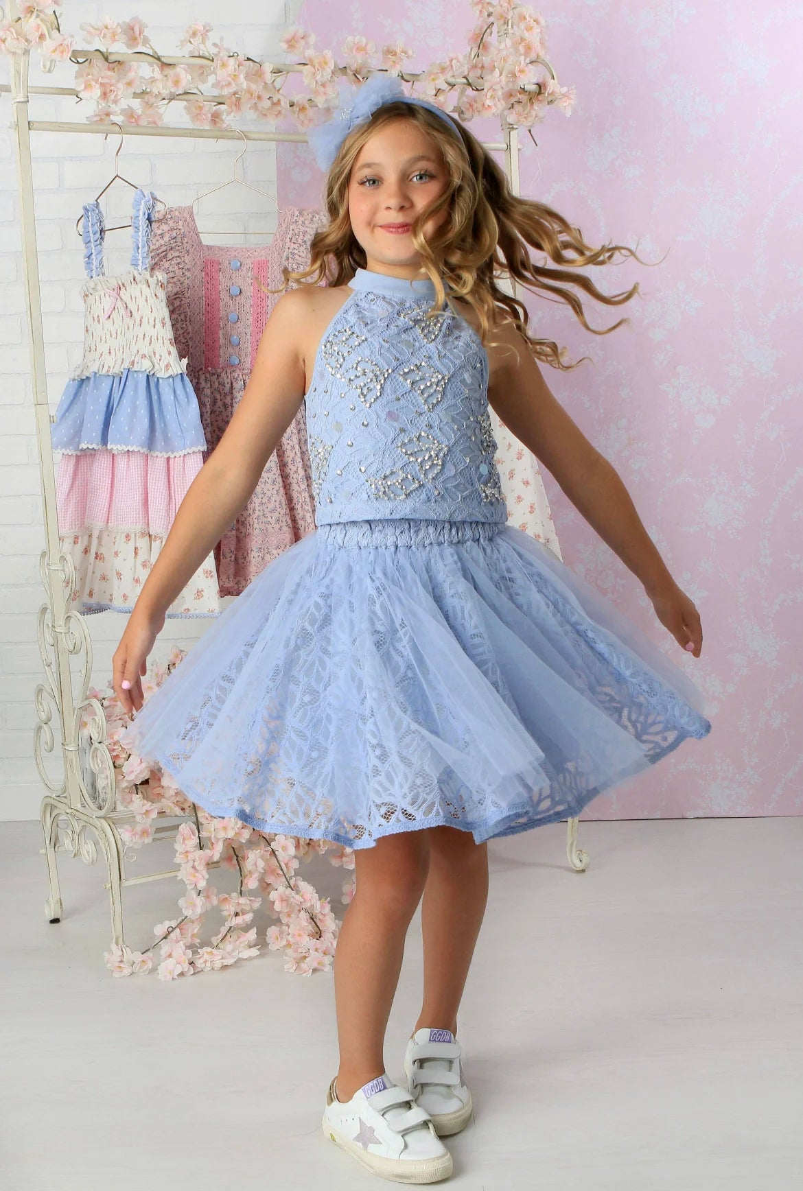 Sky Blue Tutu Skirt Set