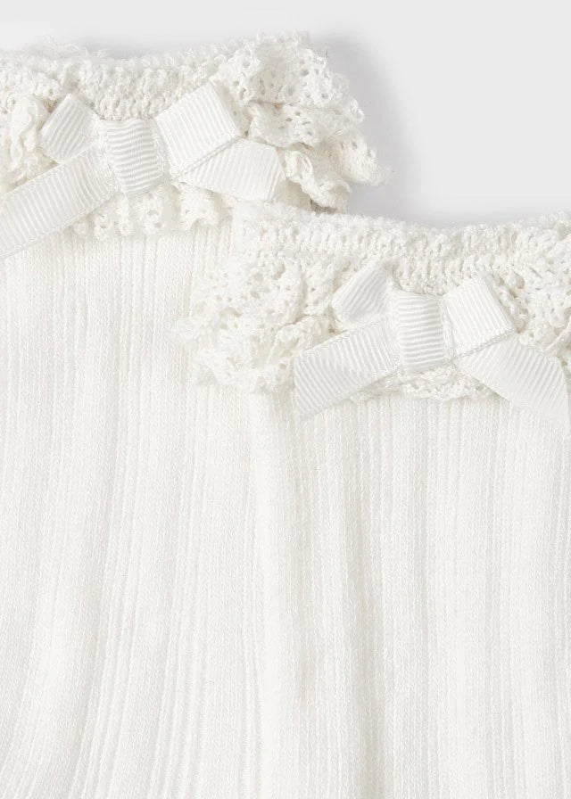 Off White Long Socks