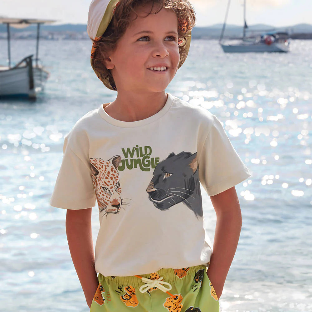 Cotton Wild Jungle Print Top